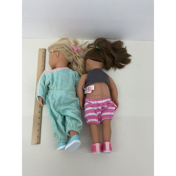 Preowned Our Generation by Battat Play Dolls LOT 2 Little Girls - Picture 2 of 4